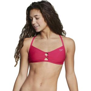 imageSpeedo Womens Swimsuit Top Bikini Endurance Lite Tie Back SolidBright Rose