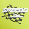 imageSpeedo Boys Uv Swim Shirt Short Sleeve Tee GraphicCheckered Bitter Lime