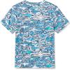 imageSpeedo Boys Uv Swim Shirt Short Sleeve Tee GraphicShark Chalk Scuba Blue