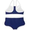 imageSpeedo Girls Swimsuit Two Piece Bikini Boy Short SetBlue Harmony