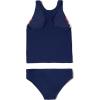 imageSpeedo Girls Swimsuit Two Piece Tankini Thick StrapRedWhiteBlue
