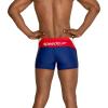 imageSpeedo Mens Swimsuit Square Leg SpliceSplice RedWhiteBlue