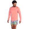 imageSpeedo Mens UV Swim Shirt Basic Easy Long Sleeve Regular FitCupid Coral