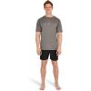 imageSpeedo Mens Uv Swim Shirt Graphic Short Sleeve TeeHexalator Anthracite