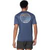 imageSpeedo Mens Uv Swim Shirt Graphic Short Sleeve TeeHorizon Peacoat