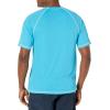 imageSpeedo Mens Uv Swim Shirt Short Sleeve Fitness RashguardLoose Cyan