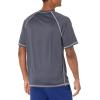 imageSpeedo Mens Uv Swim Shirt Short Sleeve Fitness RashguardLoose Granite