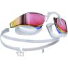 imageSpeedo UnisexAdult Swim Goggles Mirrored Fastskin Hyper EliteWhiteOxid GreyRose Gold
