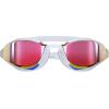 imageSpeedo UnisexAdult Swim Goggles Mirrored Fastskin Hyper EliteWhiteOxid GreyRose Gold