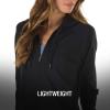 imageSpeedo Womens Hooded Aquatic Fitness Robe and CoverUp with Full Front ZipSpeedo Black