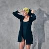 imageSpeedo Womens Hooded Aquatic Fitness Robe and CoverUp with Full Front ZipWhite