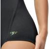 imageSpeedo Womens Pebble Texture One Piece SwimsuitStrappy Speedo Black