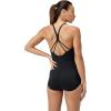 imageSpeedo Womens Pebble Texture One Piece SwimsuitStrappy Speedo Black