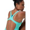 imageSpeedo Womens Short Sleeve ZipHigh Neck Arctic Glass
