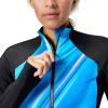 imageSpeedo Womens Short Sleeve ZipLS Zip Rapture Glow