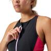 imageSpeedo Womens Short Sleeve ZipZip Raspberry Fill
