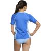 imageSpeedo Womens Solid Short Sleeve RashguardHyper Blue