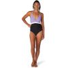 imageSpeedo Womens Swimsuit One Piece Adjustable Crossback Contemporary CutPaisley Purple