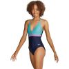 imageSpeedo Womens Swimsuit One Piece Adjustable Crossback Contemporary CutPorcelain