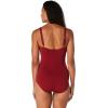 imageSpeedo Womens Swimsuit One Piece Endurance Shirred Tank Moderate CutRhubarb