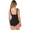 imageSpeedo Womens Swimsuit One Piece Endurance Shirred Tank Moderate CutSpeedo Black