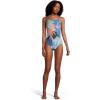 imageSpeedo Womens Swimsuit One Piece Endurance X Back PrintedBlackTurquoise