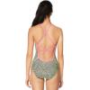 imageSpeedo Womens Swimsuit One Piece Endurance X Back PrintedCheetah Yellow