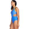 imageSpeedo Womens Swimsuit One Piece Racerback Cut OutJacquard Sevres Blue