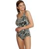 imageSpeedo Womens Swimsuit One Piece Sweetheart Moderate CutBlended Ink Anthracite