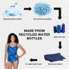 imageSpeedo Womens Swimsuit One Piece Sweetheart Moderate CutFinger Print Peacoat