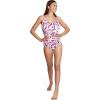 imageSpeedo Womens Swimsuit One Piece Sweetheart Moderate CutWatercolor Festival Fuchsia