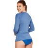 imageSpeedo Womens Uv Swim Shirt Long Sleeve RashguardHeather Bright Cobalt