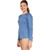 imageSpeedo Womens Uv Swim Shirt Long Sleeve RashguardHeather Bright Cobalt
