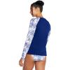 imageSpeedo Womens Uv Swim Shirt Long Sleeve RashguardVoile Print Floral