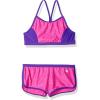 imageSpeedo Girls Swimsuit Two Piece Bikini Boy Short SetHeather Pink