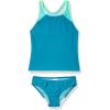 imageSpeedo Girls Swimsuit Two Piece Tankini Thick StrapCapri Breeze Mesh