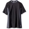 imageSpeedo Womens Solid Short Sleeve RashguardSpeedo BlackGrey