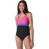 imageSpeedo Womens Swimsuit One Piece Adjustable Crossback Contemporary CutRose Violet