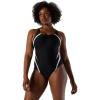 imageSpeedo Womens Swimsuit One Piece Creora Highclo Quantum Splice High Cut Solid