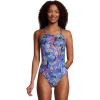 imageSpeedo Womens Swimsuit One Piece Endurance X Back PrintedBaja Blue