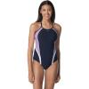 imageSpeedo Womens Swimsuit One Piece Quantum Splice Thin Strap High Cut SolidFusion Peacoat