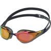 imageSpeedo unisexadult Swim Goggles Mirrored Fastskin Pure FocusBlackCool GreyRuby