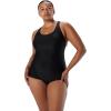 imagespeedo Womens Swimsuit One Piece PowerFlex Princess Seam Ultraback Conservative CutSpeedo Black