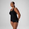 imagespeedo Womens Swimsuit One Piece PowerFlex Princess Seam Ultraback Conservative CutSpeedo Black