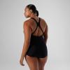 imagespeedo Womens Swimsuit One Piece PowerFlex Princess Seam Ultraback Conservative CutSpeedo Black