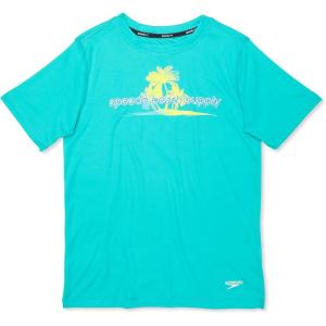 imageSpeedo Boys Uv Swim Shirt Short Sleeve Tee GraphicCeramic