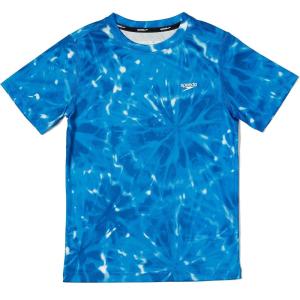 imageSpeedo Boys Uv Swim Shirt Short Sleeve Tee GraphicElectric Blue Lemonade