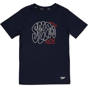 imageSpeedo Boys Uv Swim Shirt Short Sleeve Tee GraphicPeacoat