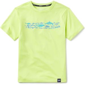 imageSpeedo Boys Uv Swim Shirt Short Sleeve Tee GraphicSharp Green