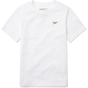 imageSpeedo Boys Uv Swim Shirt Short Sleeve Tee GraphicWhite Basic